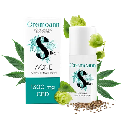 CREMCANN SILBER 1 300 mg LOKALE ORGANISCHE CREME FÜR PROBLEMATISCHE HAUT